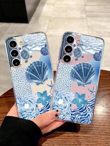 1 chiếc ốp lưng điện thoại mềm hình rùa biển xanh, vỏ sò, san hô, tương thích với iPhone 17/17 Air/17 Pro/17 Pro Max, Honor, Galaxy A04e/12/A13/A14/A34/A50/A52/A53/A54/S21/S22/S23/S24/S25/S25Ultra, 6A/7A/8A, 12T/13T, phiên bản quốc tế, không phải phiên bản nội địa. - Trong sáng - Xem 2