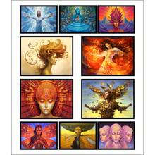 Set Of 10 Decorative Framed Prints, Transcendental Theme - KIT 665 - View 1