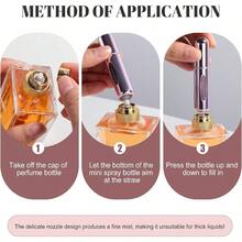 5PCS 5ml Refillable Perfume Atomizer Bottles Travel Size Spray With Travel Bag - Default - View 3
