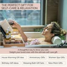 1个浴枕，尺寸为35x33x8厘米。用于浴缸，支撑颈部、头部和背部，配有防滑吸盘和透气网布。由于产品采用真空压缩工艺，收到后可轻拍或置于阳光下晾晒一段时间，以恢复其蓬松度。 - 白色 - 查看 11