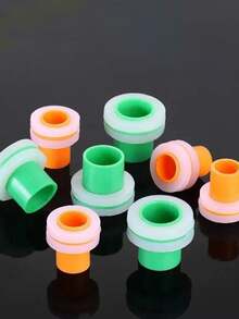 4pcs Rubber Gasket Pads, Replacement For Plumber's Putty, Suitable For 1/2" Faucets, Angle Valves, PPR Inserts, Easy Installation, Perfect Choice For Faucet Leakage Prevention, Applicable For Both Hot And Cold Water - Multicolor - View 3