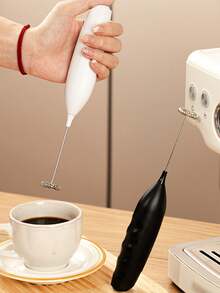 New Milk Frother, Coffee Stirrer, One-Button Milk Foaming For Fancy Coffee, Easy To Clean - Multicolor - View 3