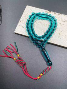 1pc 45pcs 10mm Tassel Islamic Prayer Beads, High Quality Unisex Bracelet, Suitable For Ramadan, Eid Al-Fitr, Daily Wear, Personal Devotion, Gift - Multicolor - View 2