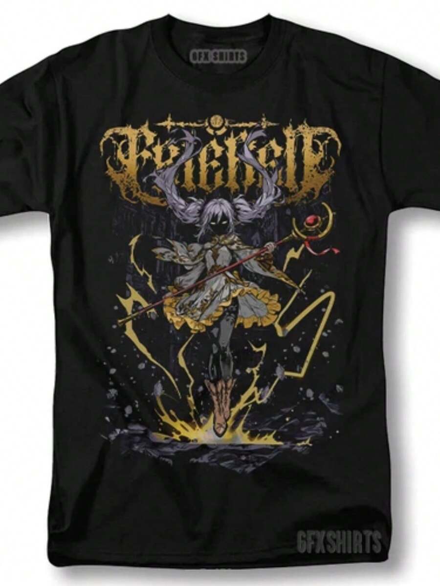Frieren Beyond Journeys End Shirt Anime Manga Graphic T-Shirt - màu đen - Xem 1