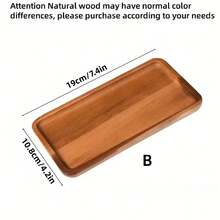 1 件红木托盘、木制拼盘、熟食拼盘，适用于开胃菜、甜点、水果、面包、蔬菜、家居装饰、餐厅食物服务 - 棕色 - 查看 14