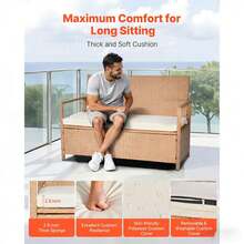 Outdoor Storage Benches - 121x59x81.5cm - View 4