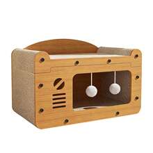 Cat Scratching Board Corrugated Large Space Cat Rest Villa Cat House Cat Bed With Scratch Pads Corrugated Pet Toys - TV - View 8