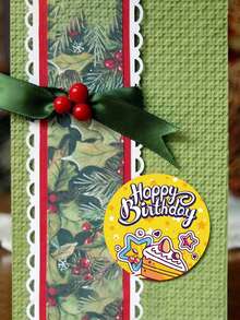1 Roll Birthday Cake Pattern Stickers, Cartoon Envelope Gift Packaging Box Sealing Decorative Stickers - Sticker - View 6