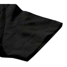 Large Size Anti Social Club Graphic Cropped T-Shirt For Boys And Girls Men, Women All Ages Family T-Shirt Letter New Streetwear Clothing Harajuku T-Shirt Cotton Half Sleeve Tee, Y2K Style Casual Cotton Classic Crewneck Design Tee - Black - View 3