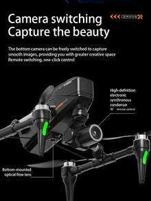 无刷电机无人机、双摄像头航拍、双向电动可调飞行器、光流悬停、智能避障、遥控飞行器、四旋翼飞行器 - 查看 10