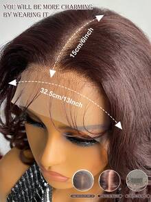 Tóc giả Latisha 13*6 HD Synthetic Lace Front Wigs kiểu xoăn, đã tỉa sẵn, có mái, dành cho nữ, điểm nhấn là tóc con, dài 24 inch. - Nhiều màu - Xem 6