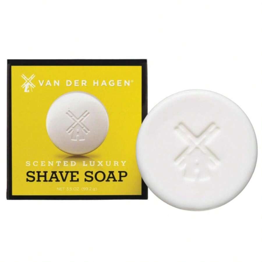 Van Der Hagen Men'S Luxury Scented Shave Soap (Pack Of 1) - ColorA - 查看 1