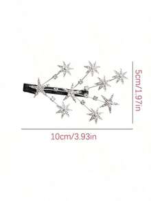2 Pieces New Women's Starry Sky Tree Branch Hair Clips For Back Of Head And Sides, Bangs Clips, Fairy Style Fashion Duckbill Clips Headwear - Multicolor - View 9