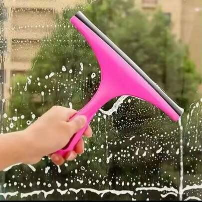 Artefacto de limpieza de vidrio para el hogar, raspador de espejo de vidrio, limpiaparabrisas de doble cara, suministros profesionales de limpieza de ventanas