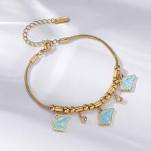 Gold Zirconia Fish Animal Bracelet, Colorful Zirconia Bracelet, Luxury Jewelry For New Year, Suitable For Wedding, Romance Gifts, Daily Matching - Multicolor - View 6
