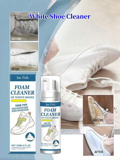 Rengöringsmedel för vita sneakers, tar bort fläckar, förhindrar gulning, dagligt bärbart rengöringsmedel för vita skor