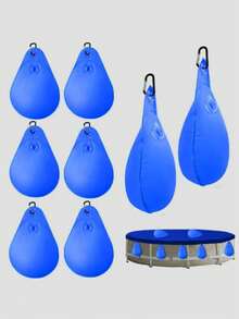 2个装新款夏季游泳池遮阳挂袋，游泳池墙面挂袋，水滴形遮阳挂袋，加厚型挂袋，防止树叶和垃圾进入，夏季游泳池挂袋 - 泳池罩掛袋 - 查看 9