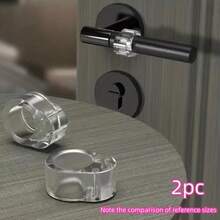 Transparent Door Handle Bumper Pads, Anti-Collision Ring Door Handle Protector, Wall Protector Sleeve - A - View 7