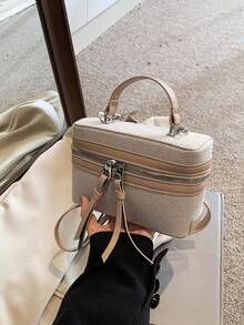 Hàng mới về năm 2026, bán sỉ, độc đáo, chất lượng cao, hộp đựng mỹ phẩm, túi đựng son mini, túi đeo vai chéo cho nữ. - Màu Khaki - Xem 6