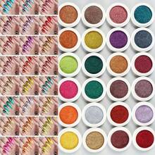 24 Colors Set Mirror Powder, Super Shiny Mermaid Nail Powder, Mirror Metal Friction Powder, Holiday DIY Nail Art, Nail Gems, Nail Art Supplies, Spring Nail Powder Mirror Effect Holographic Chameleon Pigment Powder, Suitable For Gel Nails, Nail Art, Glitter, Decorative Art - 彩色 - 查看 4