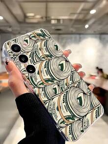 1个装 钱币图案透明软壳手机壳，兼容三星Galaxy A04e/12/A13/A14/A34/A50/A52/A53/A54/S21/S22/S23/S24/S25/S25 Ultra，国际版，非国内版 - 無色 - 查看 6