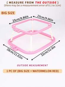 1pc Double-Layer Embroidery Frame Desk-Top DIY Handmade Embroidery Hoop, Made Of High-End ABS Material, Stable Placement, Convenient Embroidery, Groove Design Keeps Fabric Taut And Uniform, Smooth Surface - A - View 14