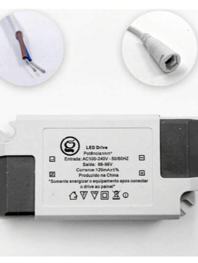Kit 10 un Reator Driver Luminaria Led Plafon 8w Até 25w Bivolt