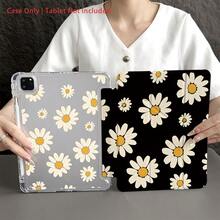 Flower Cute Daisy Pattern Tablet Protective Case With Pencil Slot And Foldable Stand, Suitable For 10.9/10.2 Inch Air 5th Gen/Pro11/10th/9.7/Air 2/7th Gen/8th Gen/Air 4/5/Pro 11/10th Gen 10.9 Inch 2022 Model, As Well As Galaxy And Tablets - Clear - View 6