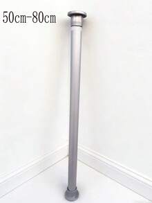 1pc Adjustable Stainless Steel Closet Rod, Extendable Bathroom Towel Bar, Clothing Rack, Curtain Rod, Wardrobe Hanging Rod, Extendable Shower Curtain Rod, Balcony Rod - No Drilling Required, Suitable For Curtains, Doors And Bedroom Items - Multicolor - View 11