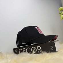 Adjustable Unisex Baseball Cap - Cool Hip Hop Trucker Hat, Sun-Shading Open Top Hat, Streetwear Outdoor Cap, Urban Fashion Hat - Black - View 1