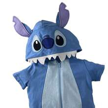 Pañalero con gorro estampado para Bebé - Azul - Ver 3