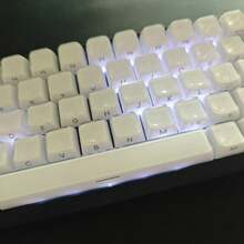 【不透明白色果冻键帽】130+ PBT OEM高度键帽，全DIY定制机械键盘键帽，兼容Cherry/Gateron MX轴，适用于60%、61、64、68、75、84、87、98、104、108键布局 - 查看 2