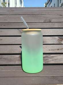 Cốc có nắp tre và ống hút thủy tinh, dung tích 18,26 ounce (khoảng 500ml), có thể tái sử dụng, dùng cho cà phê đá, uống nước giải khát không rò rỉ, thích hợp cho mùa hè, đựng soda, nước ép, cocktail, và sử dụng ngoài trời vào mùa hè. Đây là món quà hoàn hảo cho sinh nhật và các bữa tiệc. - Nhiều màu - Xem 9