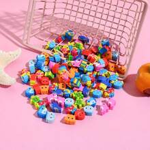 10pcs Ocean Theme Erasers, Cartoon Cute Fish, Turtle, Dolphin, Student Classroom Rewards, Back To School Gifts - Multicolor - View 2