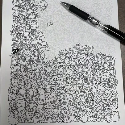 Bolígrafo para aliviar el estrés, adecuado para que los adultos dibujen y alivien el estrés en el trabajo, suministros de arte para practicar la pintura y el dibujo, ideal para artistas principiantes, entrena el enfoque y la observación, gran regalo para fiestas y cumpleaños