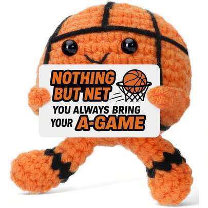 1PCFunny Basketball Gifts For Boys Girls, Men Women Youth Basketball Accessories Cool Stuff Things, Mini Christmas Ornament Stocking Stuffers, Small Stuffed...