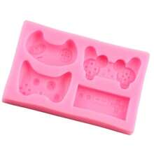 Khuôn silicon hình tay cầm chơi game, khuôn làm bánh fondant, khuôn làm sôcôla, kẹo silicon dùng để trang trí bánh, làm topper bánh cupcake, làm từ bột nhào, đất sét polymer, dùng cho tiệc sinh nhật. - Kiểu B - Xem 5