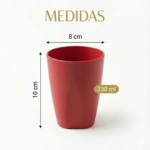 Set Of 30 Colorful Plastic Cups 330ml For Schools, Daycare Centers, And Parties - Red - View 4