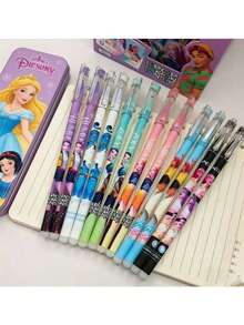 Hasbro 12/24/36/48pcs K-POP Girl Group Theme Erasable Neutral Pens, Durable For Students And Office Writing - Multicolor - View 4