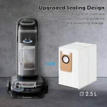 适用于 Omni S1 和 S1 Pro Omni 扫地机器人的四层替换尘袋，带小刷头 - 查看 6