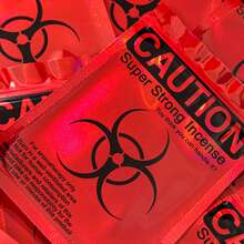 10/20/50/100个装全息可重复密封铝箔袋，防异味拉链包装袋，带图案印刷，适用于小件物品 - 紅色 - 查看 8