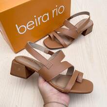 Beira Rio Women's Low Heel Sandal - Màu be - Xem 1