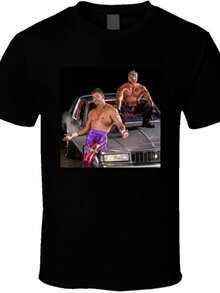 Eddie Guerrero And Rey Mysterio Wrestling Superstars T Shirt - Black - View 1