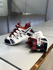 2026 New Men's Chunky Sneakers Retro Chunky Sneakers Fashion Sports Running Trainers Lightweight Breathable Athletic Walking Shoes - Silver - View 1