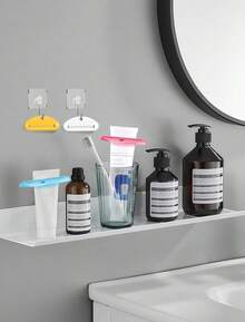 4PCS Toothpaste Squeezer, Colorful Plastic Toothpaste Tube Squeezer Toothpaste Dispenser HangingTube Squeezer Tool, Toothpaste Clip For Bathroom, Suitable For Toothpaste, Cream, Cosmetics - 4pcs Random Color - View 2