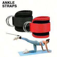 Fitness Ankle Straps-Ankle Strap For Cable Machine-Adjustable D-Ring,One Size Fit With Premium Padding, Glute Kickback Ankle Strap, Ankle Cable Straps For Workout, Booty Workout, Leg Extension, Hip Abductors & Lower Body Exercises. - Multicolor - View 4