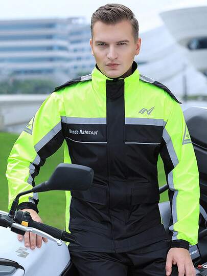 Detachable Rain Jacket, Lightweight Adult Motorcycle Riding Rain Coat, Wholesale Factory Direct