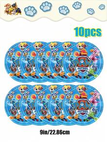 Paw Patrol 汪汪隊主題生日派對裝飾套組，一站式派對用品組合，包含橫幅、桌布與拍照道具的完整派對用品，適合生日慶祝與各種節日派對 - 彩色 - 查看 25