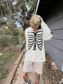 Supreme Hanes Bones Thermal Crew FW25 Unisex (1 Paquete) - Blanco - Ver 4