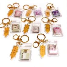 2026 New Realistic Miniature Prop Banknotes Keychain, TWD USD GBP KRW Pendant, Bag Charm, Personalized Travel Souvenir Prop - Birthday Gift - Christmas Gift - Holiday Gift - Perfect Gift, Gift For Friends, Personalized Keychain - Multicolor - View 3
